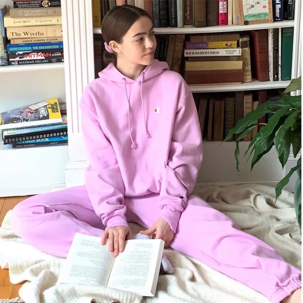Ice cake pink champion hoodie